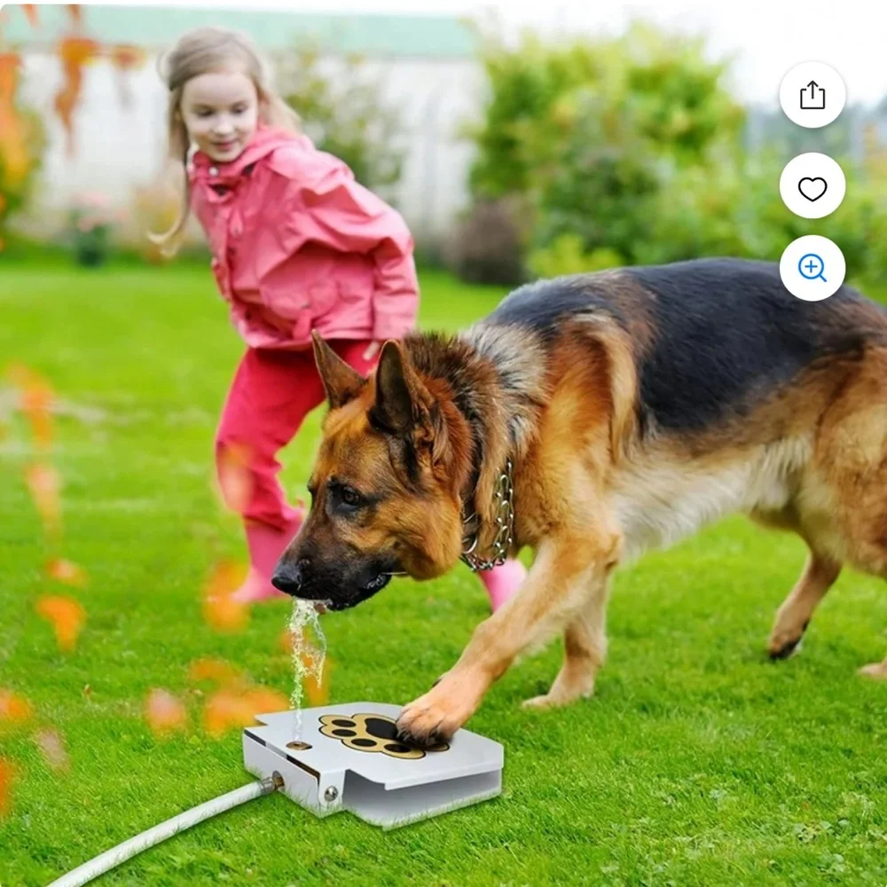 TRIO GATO Outdoor Dog Water Fountain NIB $75